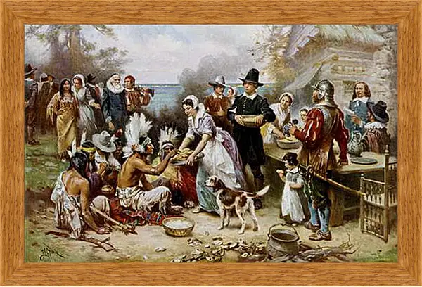 Картина в раме - The First Thanksgiving. Жан-Леон Жером
Картина в раме - The First Thanksgiving. Жан-Леон Жером