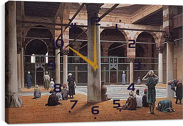 Часы картина - Interior of a Mosque. Жан-Леон Жером
Часы картина - Interior of a Mosque. Жан-Леон Жером