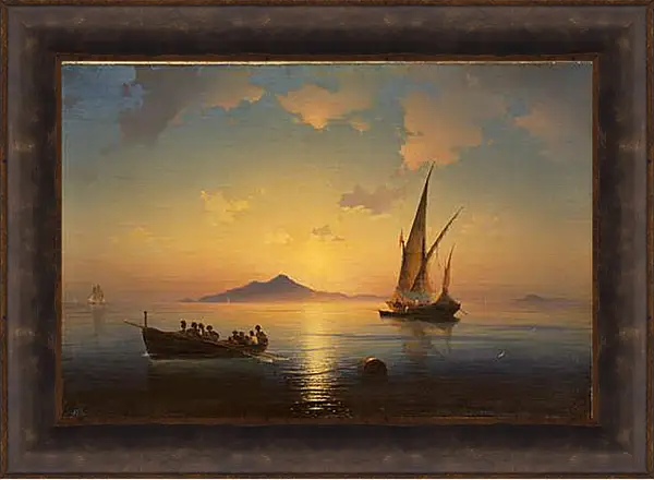 Картина в раме - Неаполитанский залив. 1841. Иван Айвазовский
Картина в раме - Неаполитанский залив. 1841. Иван Айвазовский