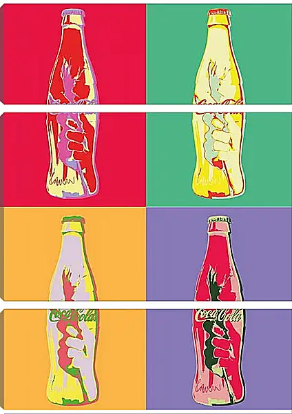 Модульная картина - Coca-Cola. Поп-арт Модульная картина - Coca-Cola. Поп-арт