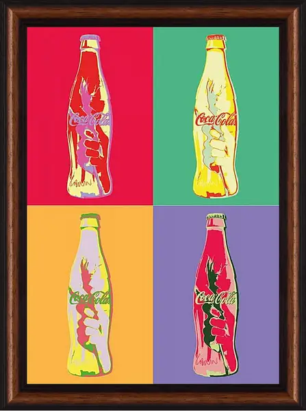 Картина в раме - Coca-Cola. Поп-арт Картина в раме - Coca-Cola. Поп-арт