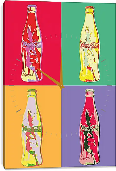 Часы картина - Coca-Cola. Поп-арт Часы картина - Coca-Cola. Поп-арт