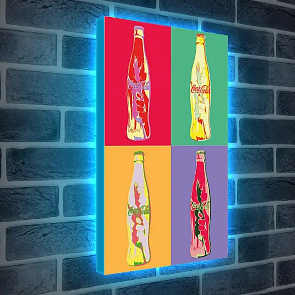 Лайтбокс световая панель - Coca-Cola. Поп-арт Лайтбокс световая панель - Coca-Cola. Поп-арт