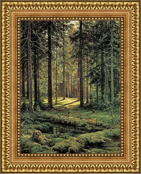 Картина в раме - Хвойный лес. Солнечный день. Иван Шишкин
Картина в раме - Хвойный лес. Солнечный день. Иван Шишкин