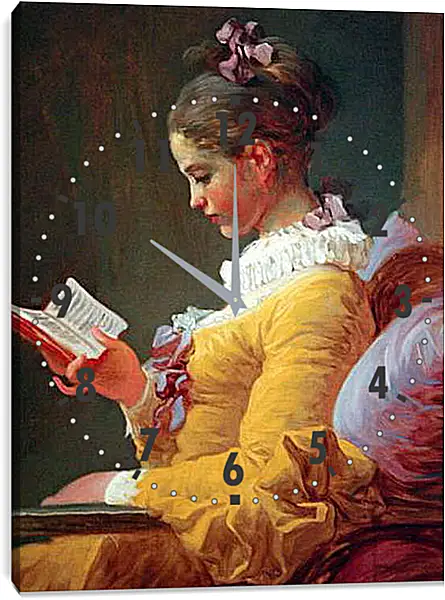 Часы картина - A Young Girl Reading. Жан Оноре Фрагонар
Часы картина - A Young Girl Reading. Жан Оноре Фрагонар