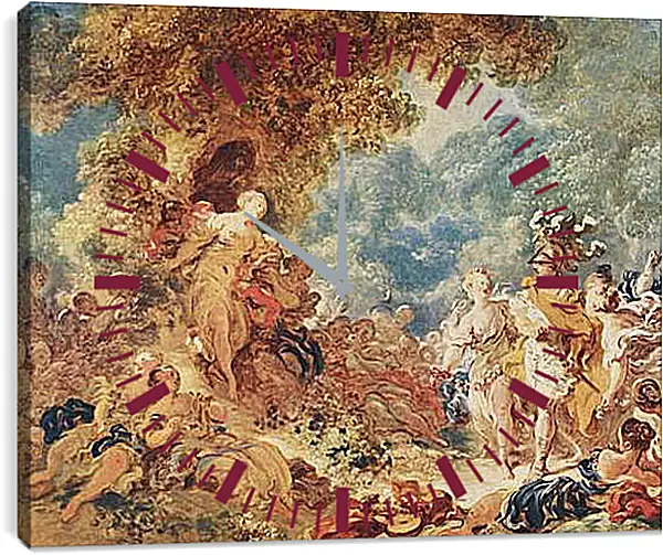 Часы картина - Rinaldo in the gardens of Armida. Жан Оноре Фрагонар
Часы картина - Rinaldo in the gardens of Armida. Жан Оноре Фрагонар