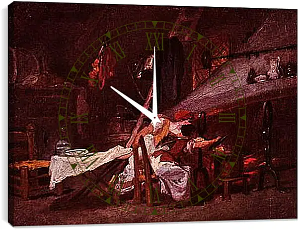 Часы картина - At the Stove. Жан Оноре Фрагонар
Часы картина - At the Stove. Жан Оноре Фрагонар