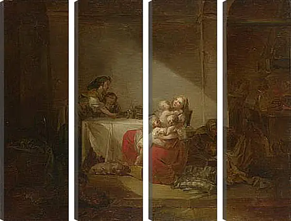 Модульная картина - Interior Scene. Жан Оноре Фрагонар Модульная картина - Interior Scene. Жан Оноре Фрагонар