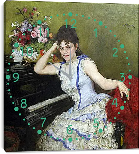 Часы картина - Портрет С. И. Ментер. Илья Репин
Часы картина - Портрет С. И. Ментер. Илья Репин