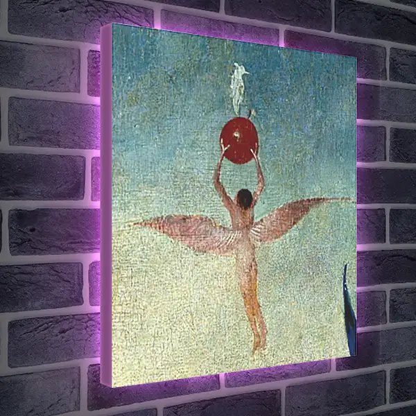 Лайтбокс световая панель - Winged man with fruit flies to heaven. Иероним Босх
Лайтбокс световая панель - Winged man with fruit flies to heaven. Иероним Босх