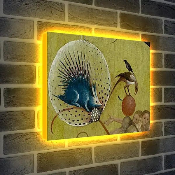 Лайтбокс световая панель - The Garden of Earthly Delights, central panel porcupine. Иероним Босх
Лайтбокс световая панель - The Garden of Earthly Delights, central panel porcupine. Иероним Босх