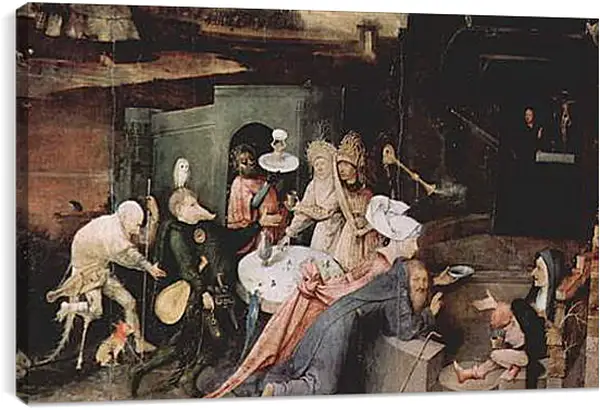 Постер на подрамнике - Antoniusaltar, Triptychon, Mitteltafel - Versuchung des Hl. Antonius. Иероним Босх
Постер на подрамнике - Antoniusaltar, Triptychon, Mitteltafel - Versuchung des Hl. Antonius. Иероним Босх