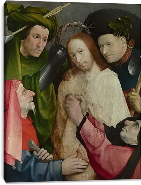 Постер на подрамнике - Christ Mocked (The Crowning with Thorns). Иероним Босх Постер на подрамнике - Christ Mocked (The Crowning with Thorns). Иероним Босх