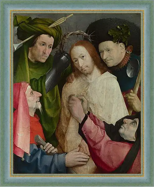 Картина в раме - Christ Mocked (The Crowning with Thorns). Иероним Босх Картина в раме - Christ Mocked (The Crowning with Thorns). Иероним Босх