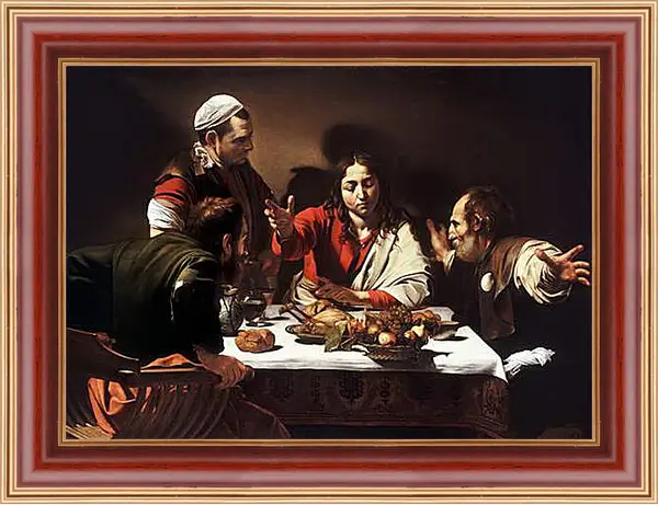 Картина в раме - Supper at Emmaus. Микеланджело Караваджо
Картина в раме - Supper at Emmaus. Микеланджело Караваджо