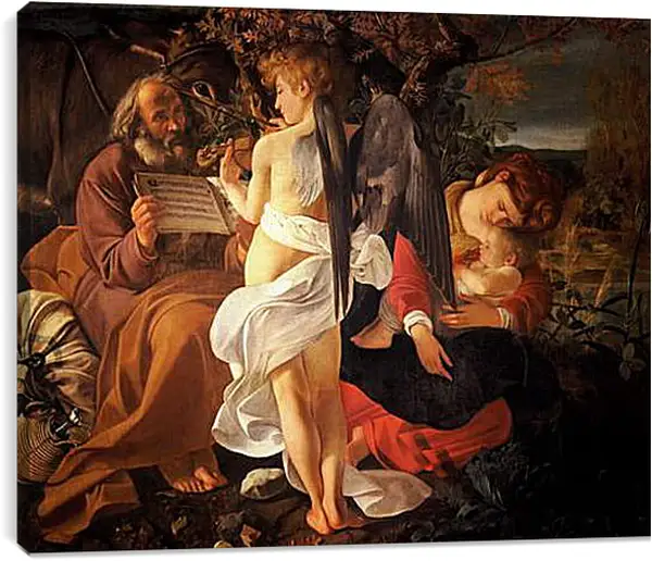 Постер на подрамнике - Rest on the Flight into Egypt. Микеланджело Караваджо
Постер на подрамнике - Rest on the Flight into Egypt. Микеланджело Караваджо