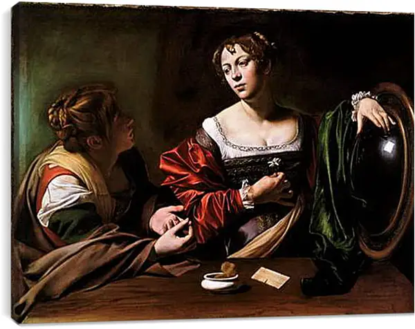 Постер на подрамнике - Martha and Mary Magdalene. Микеланджело Караваджо
Постер на подрамнике - Martha and Mary Magdalene. Микеланджело Караваджо