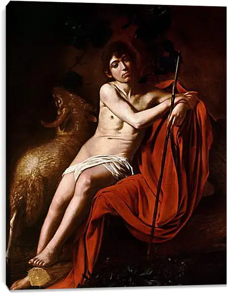 Постер на подрамнике - John the Baptist. Микеланджело Караваджо
Постер на подрамнике - John the Baptist. Микеланджело Караваджо