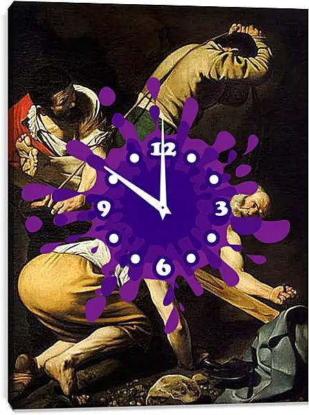 Часы картина - Crucifixion of Saint Peter. Микеланджело Караваджо
Часы картина - Crucifixion of Saint Peter. Микеланджело Караваджо