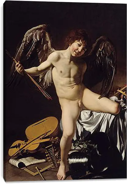 Постер на подрамнике - Cupid as Victor. Микеланджело Караваджо
Постер на подрамнике - Cupid as Victor. Микеланджело Караваджо