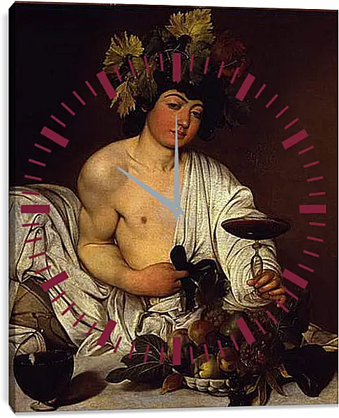 Часы картина - The adolescent Bacchus. Микеланджело Караваджо
Часы картина - The adolescent Bacchus. Микеланджело Караваджо