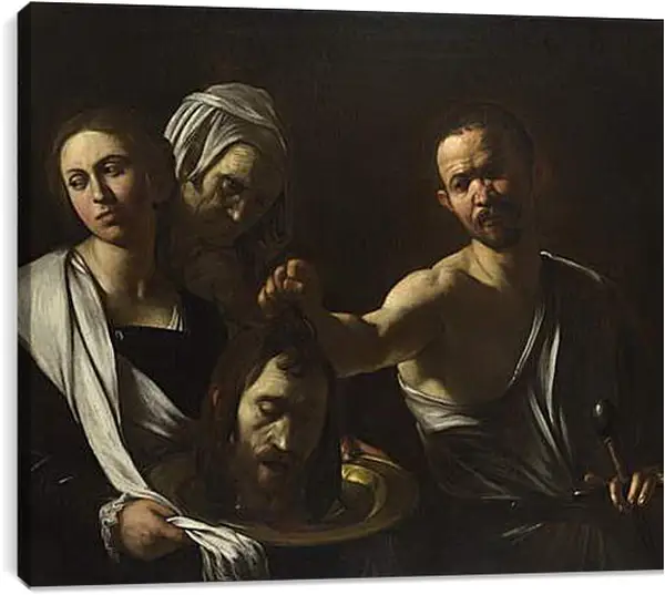 Постер на подрамнике - Salome receives the Head of Saint John the Baptist. Микеланджело Караваджо
Постер на подрамнике - Salome receives the Head of Saint John the Baptist. Микеланджело Караваджо