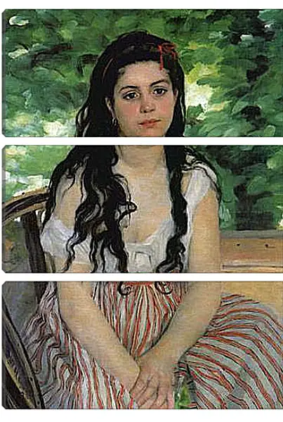 Модульная картина - The Gypsy Girl. Пьер Огюст Ренуар Модульная картина - The Gypsy Girl. Пьер Огюст Ренуар