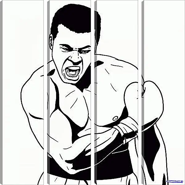 Модульная картина - Muhammad Ali Модульная картина - Muhammad Ali