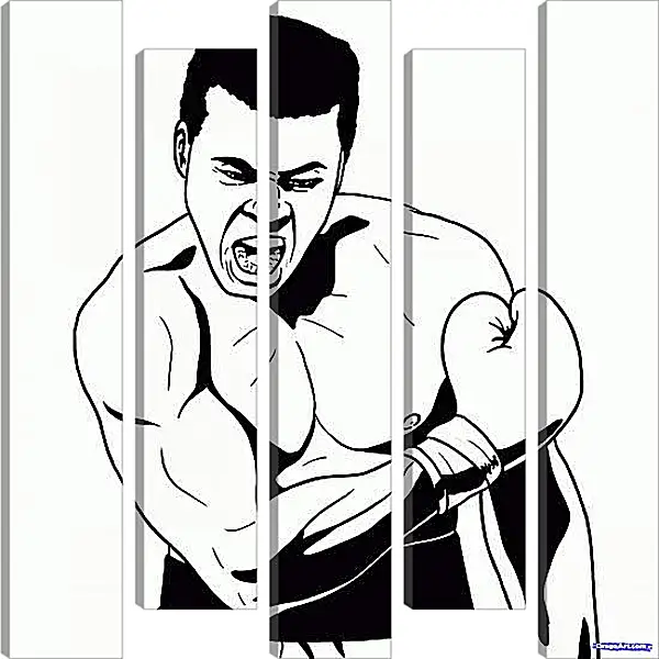Модульная картина - Muhammad Ali Модульная картина - Muhammad Ali