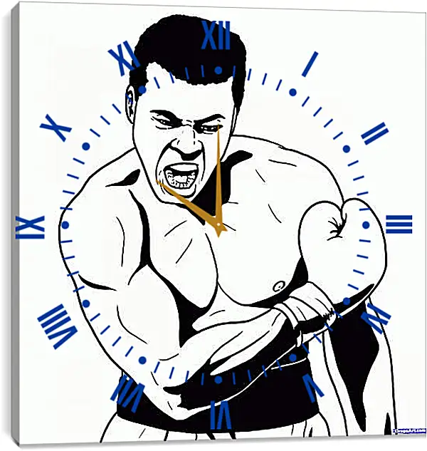 Часы картина - Muhammad Ali Часы картина - Muhammad Ali