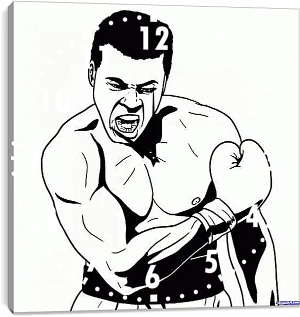 Часы картина - Muhammad Ali Часы картина - Muhammad Ali