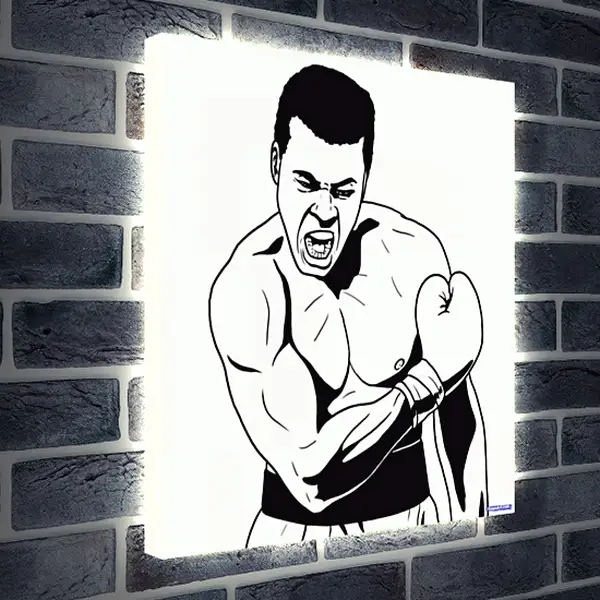 Лайтбокс световая панель - Muhammad Ali Лайтбокс световая панель - Muhammad Ali