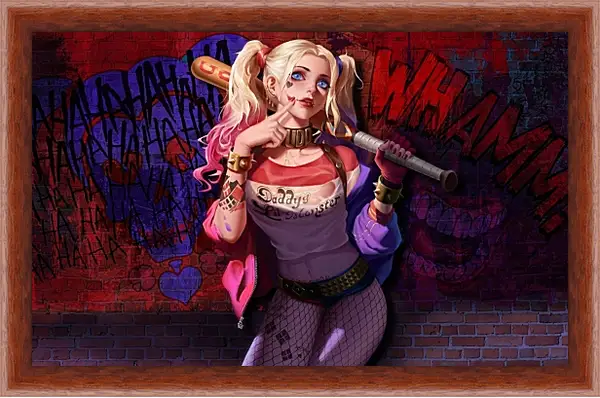 Картина в раме - Харли Квинн (Harley Quinn) Картина в раме - Харли Квинн (Harley Quinn)
