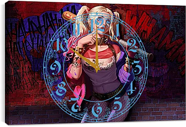 Часы картина - Харли Квинн (Harley Quinn) Часы картина - Харли Квинн (Harley Quinn)