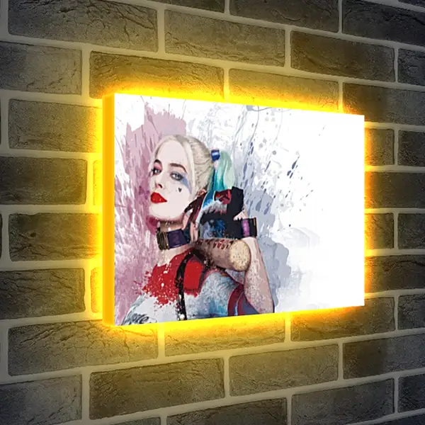 Лайтбокс световая панель - Харли Квинн (Harley Quinn), Марго Робби Лайтбокс световая панель - Харли Квинн (Harley Quinn), Марго Робби