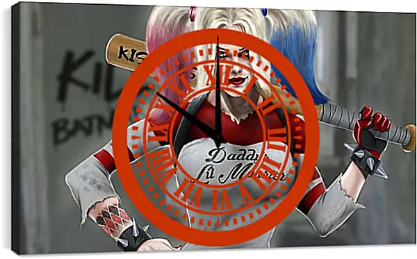 Часы картина - Харли Квинн (Harley Quinn) Часы картина - Харли Квинн (Harley Quinn)