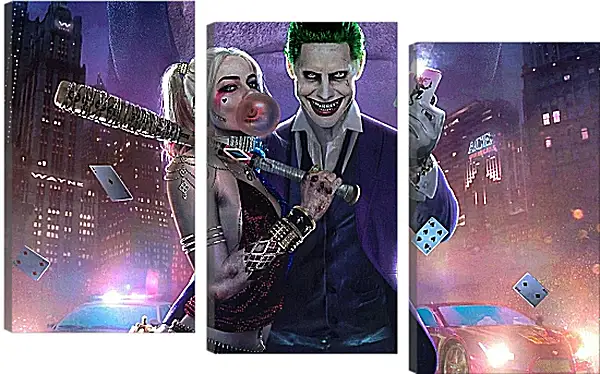 Модульная картина - Харли Квинн (Harley Quinn) и Джокер (Joker) Модульная картина - Харли Квинн (Harley Quinn) и Джокер (Joker)