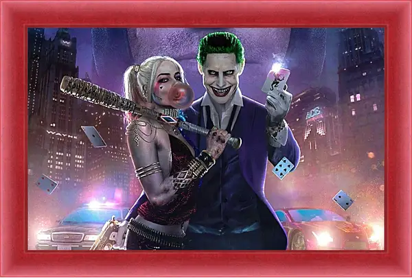Картина в раме - Харли Квинн (Harley Quinn) и Джокер (Joker) Картина в раме - Харли Квинн (Harley Quinn) и Джокер (Joker)