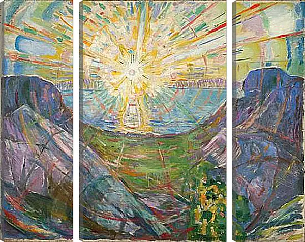 Модульная картина - the sun. Эдвард Мун Модульная картина - the sun. Эдвард Мун