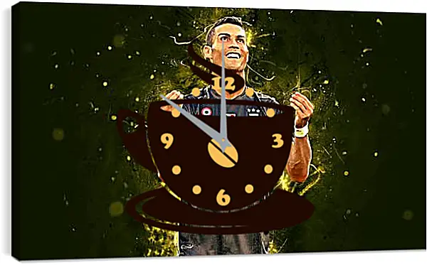 Часы картина - Криштиану Роналду (Cristiano Ronaldo) Часы картина - Криштиану Роналду (Cristiano Ronaldo)
