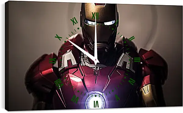Часы картина - Железный человек. Iron Man Часы картина - Железный человек. Iron Man