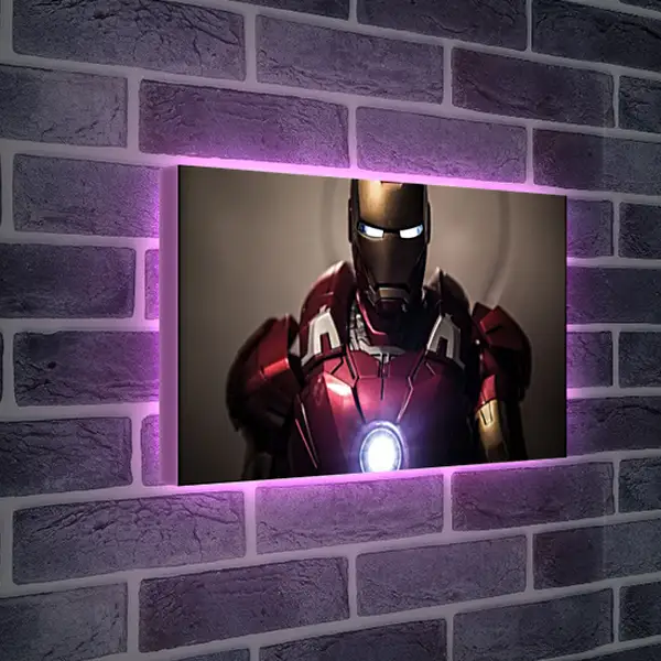 Лайтбокс световая панель - Железный человек. Iron Man Лайтбокс световая панель - Железный человек. Iron Man