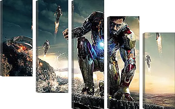 Модульная картина - Железный человек. Iron Man Модульная картина - Железный человек. Iron Man