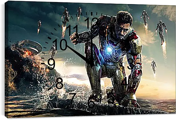 Часы картина - Iron Man Часы картина - Iron Man
