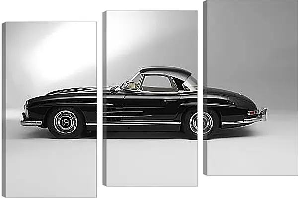 Модульная картина - Mercedes Benz 300 SL в профиль Модульная картина - Mercedes Benz 300 SL в профиль