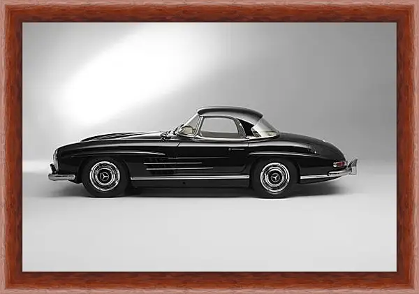 Картина в раме - Mercedes Benz 300 SL в профиль Картина в раме - Mercedes Benz 300 SL в профиль