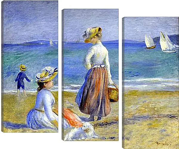 Модульная картина - Figures on the Beach Модульная картина - Figures on the Beach