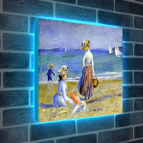 Лайтбокс световая панель - Figures on the Beach. Пьер Огюст Ренуар Лайтбокс световая панель - Figures on the Beach. Пьер Огюст Ренуар