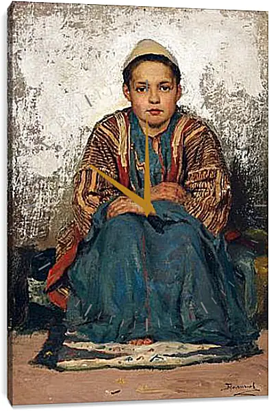 Часы картина - Мальчик из Каира. Поленов Василий Часы картина - Мальчик из Каира. Поленов Василий
