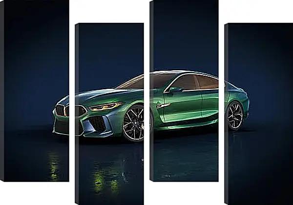 Модульная картина - BMW M8 гранд купе Модульная картина - BMW M8 гранд купе